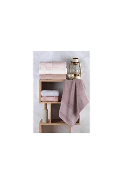 Şıkel Şikel 6 Pack Combed Cotton Towels 50*90cm Mother of Pearl