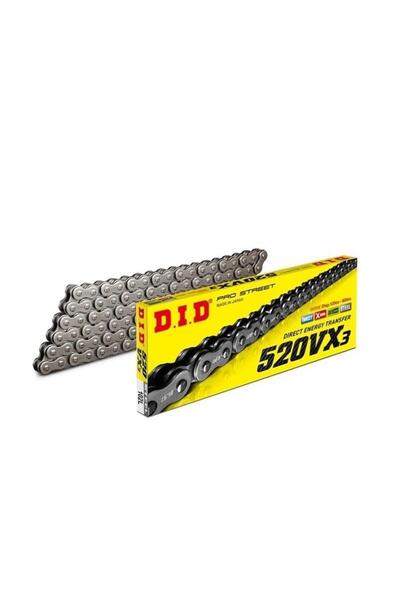 DID SET Dıd Cfmoto 250nk (2018-2024) 520-106 Bakla Vx3 X-ring Zincir (ÇELİK RENK)
