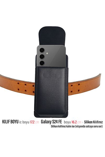 EXENAR Galaxy S24 Fe Belt Case Clamshell Waist Fitted Belt Case