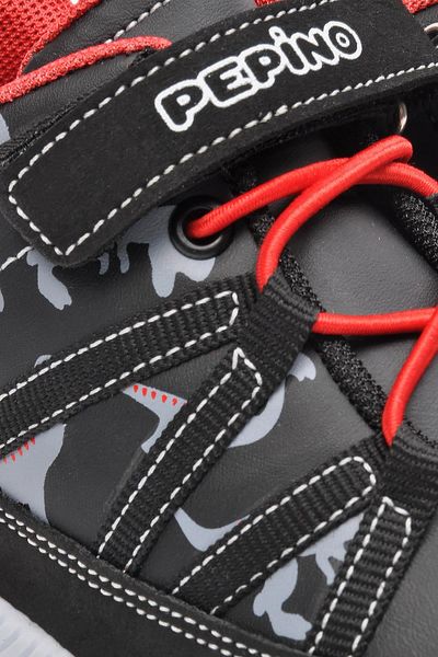 pepino Walkway Black-Red Kids Boots