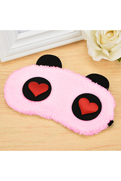 BearPear Peluş Panda Uyku Maskesi Göz Bandı Unisex Uyku Gözlüğü