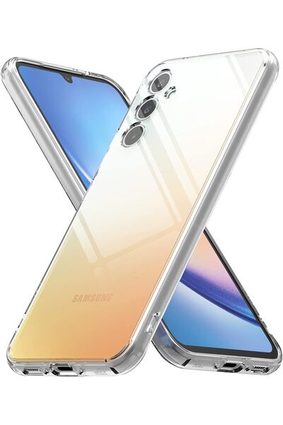 Rivor Samsung Galaxy A56 Uyumlu Kılıf Kamera Korumalı Süper Şeffaf Esnek Darb...