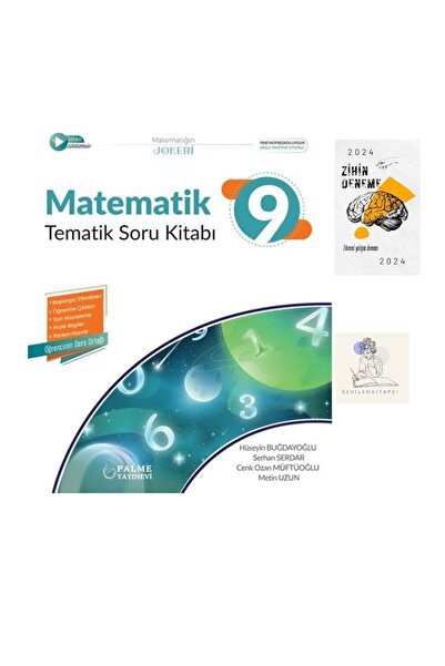Karma Kitaplar PALME 9.SINIF MATEMATİK TEMATİK SORU BANKASI+ZİHİN DENEME-P326