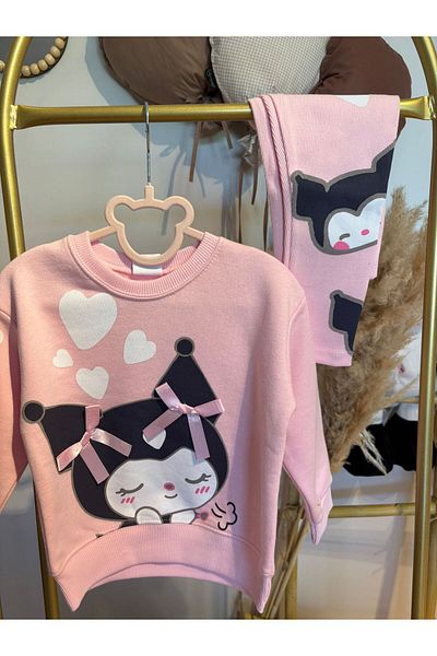 PaytoKids Girl's Kuromi Ribbon Detailed Set