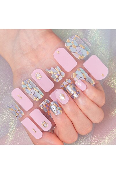 gaman EY-51-100 Yeni Nesil 14'lü Tırnak Stickerı Takma Tırnak Sticker Yeni De...