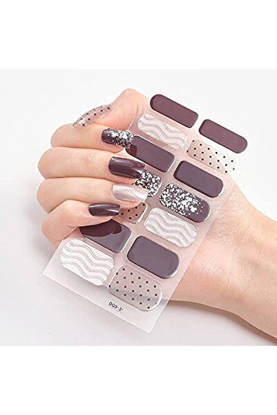 gaman EY-0-59 Yeni Nesil 14'lü Tırnak Stickerı - Takma Tırnak Sticker Yeni De...