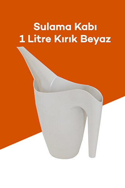 Sulama Kabı 1 Litre Kırık Beyaz