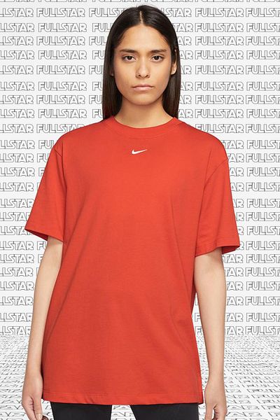 Nike Αθλητικά μπλουζάκι μπλουζάκι με μεγάλο μέγεθος Unisex με κέντημα σομόν πορτοκαλί
