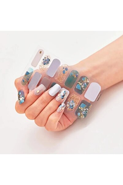 gaman EY-100-116 Yeni Nesil 14lü Tırnak Stickerı Takma Tırnak Sticker Yeni De...