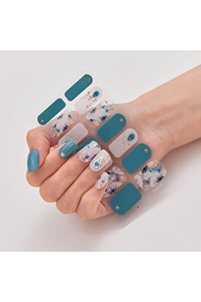 gaman EY-51-100 Yeni Nesil 14'lü Tırnak Stickerı Takma Tırnak Sticker Yeni De...