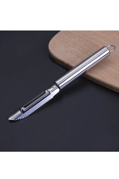 BARENDA Fish Scale Cleaning Gourd - Stainless Steel Vegetable Fruit Corer and Peeler, Dowry Practical