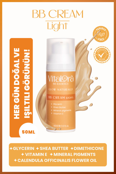 Vitalora كريم بي بي راديانس لايت بتأثير زبدة الشيا المرطب والتنعيم 50 مل