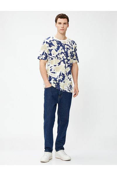 Koton Abstract Printed T-Shirt Crew Neck Short Sleeve