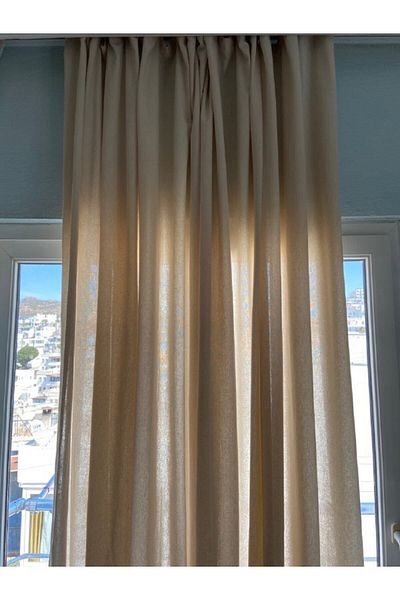 Mrmemo Buldan Linen Curtain Plain Plain Cotton Linen Curtain