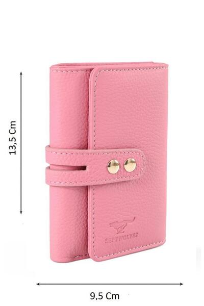 SEPTWOLVES Hakiki Deri Gold Detaylı Kadın Kartlık Ve Cüzdan