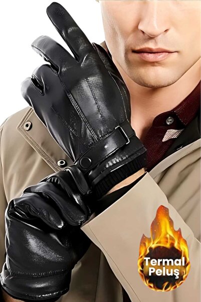 Trenderrs قفازات رجالية من الجلد النباتي مقاومة للماء والرياح