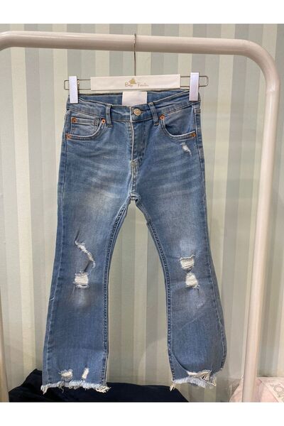lesenjoyclothes KIZ ÇOCUK YIRTIK DETAYLI JEAN