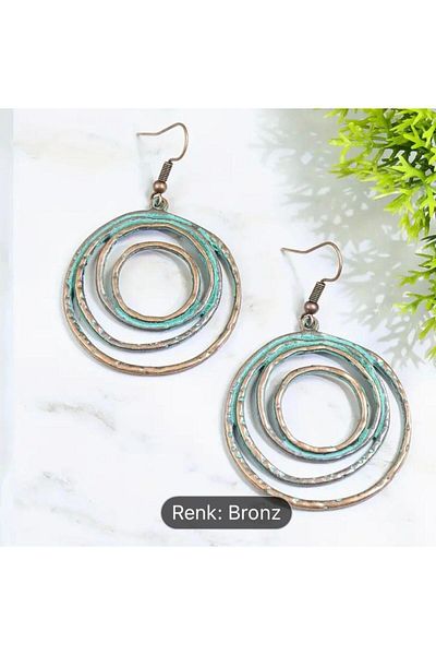 SUNA Necklace and Earring Set -Turquoise Steel