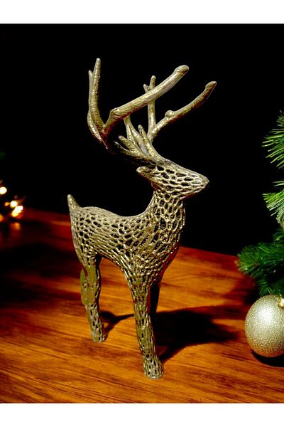 Home Large Size Christmas Deer Ornament Figure