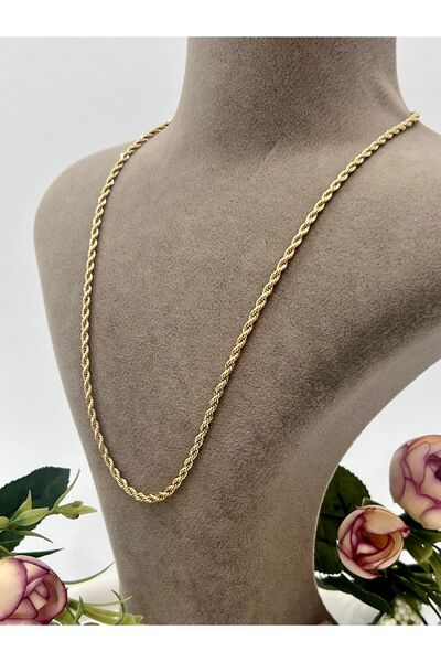 XUPING JEWELRY Çelik Gold 3 mm Burgu Kolye (50cm)