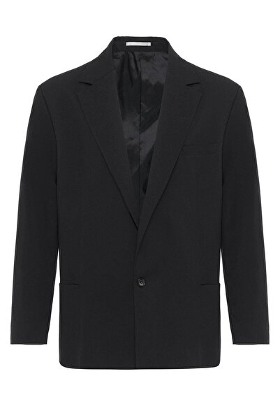 VAMOSCLO Черно сако с голям размер