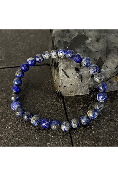 YILDIZ DOĞAL TAŞ SERTİFİKALI Lapis Lazuli 6mm Doğal Taş Bileklik
