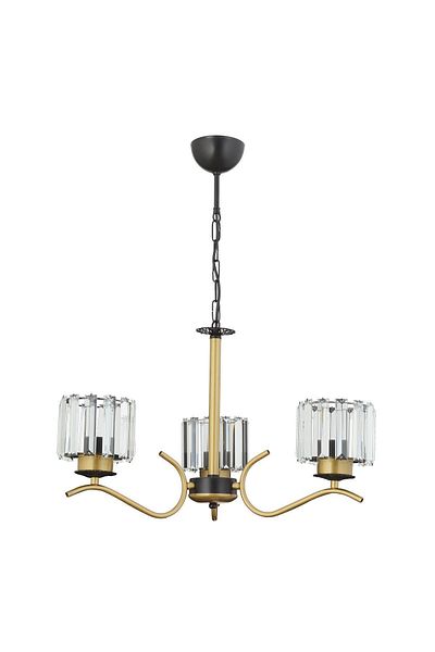 ESSLİGHT Ayla 3-Piece Antique Chandelier (Crystal Stone) Living Room Bedroom Kitchen Young Room Office