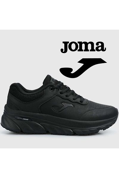 Kocamanlar Ayakkabı Joma Aries Memory Foam Unisex Non-Slip Walking Sneakers - Black