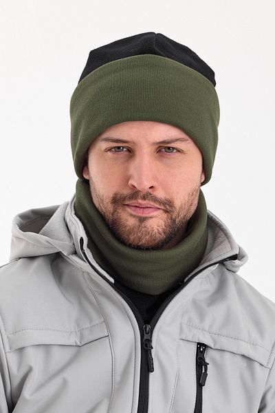 Butikgiz Hünkar Sytle, Double Color Double Layer Foldable Soft Men's Beanie Neck Collar Suit