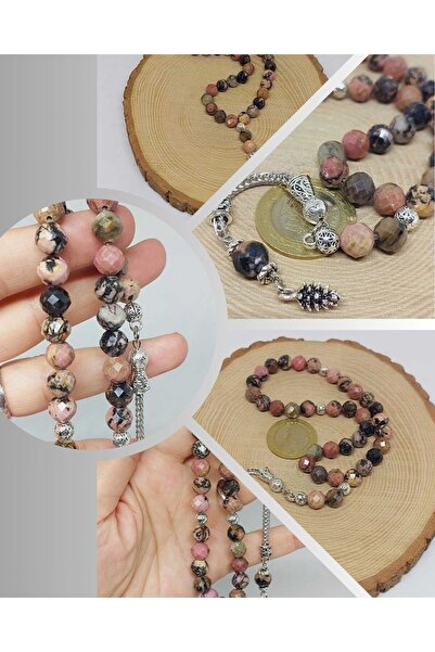 Yasamtohumu Rodonit kamen, gornji segment, faset kroj 33mm, molitveni perli 8...