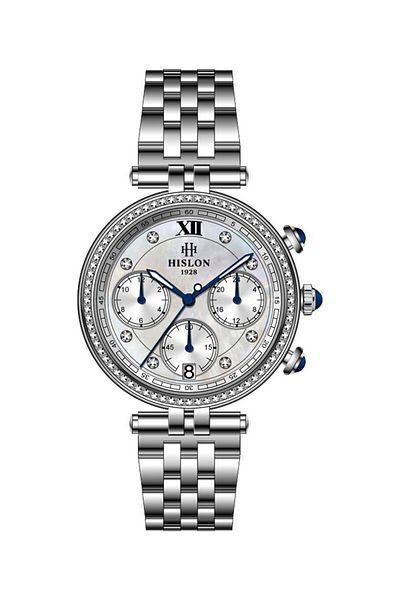 Hislon Qt144S-10Ss Women Wrist Watch
