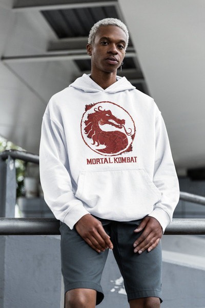 SEVBANO Dizajn Mortal Kombat unisex anime hoodie sa širokim krojem i printom