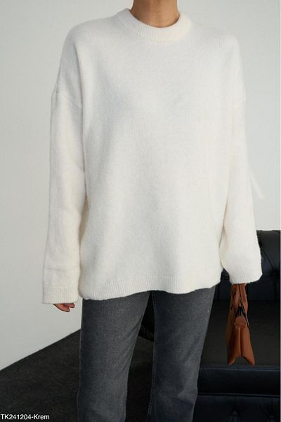 sajarsln Pulover oversize Saja Rsln - Crem