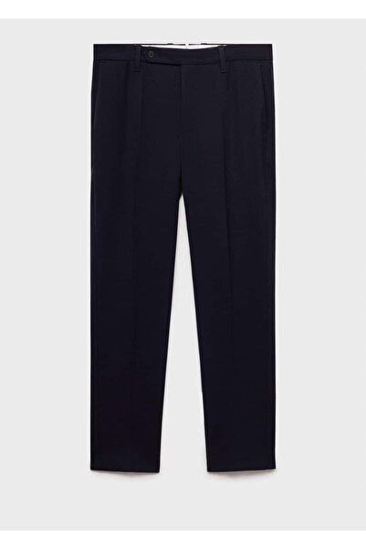 MANGO Man Dar kesim pamuklu pantolon