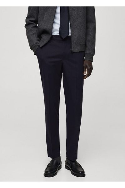 MANGO Man Slim Fit Cotton Trousers