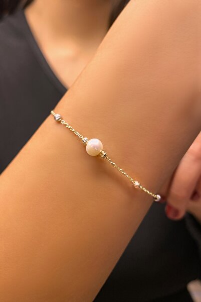 Altınaşkı İncili Dorika Altın Bileklik