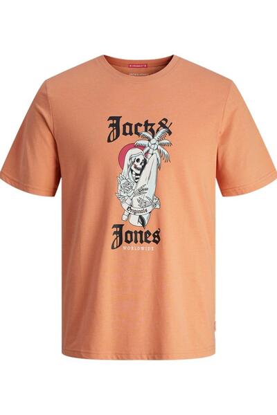 Jack & Jones JACK&JONES JORCOCONUT SKULL TEE SS CREW NECK LN 12255192 PUDRA