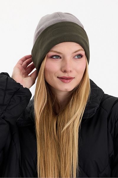 Butikgiz Hünkar Sytle, Double Color Double Layer Foldable Soft Women's Beanie