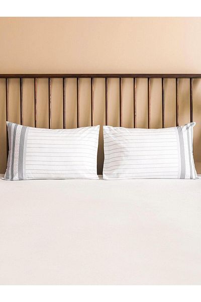 LC Waikiki Lcw Home Patterned Cotton Pillow Case 2 Pack 50X70 cm (S3)