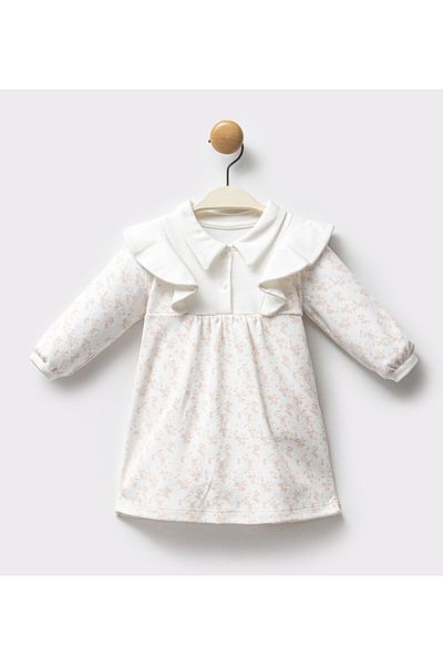 Moi Noi Baby Girl Dress 100% Cotton Patterned