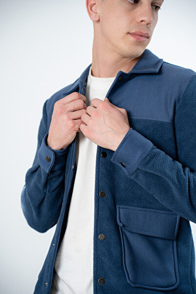 GRAZ Peluş Cepli Erkek Hırka