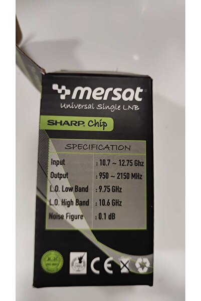 MERSAT Sharp Chip Universal Single  Lnb Full HD 1080 0,1 db