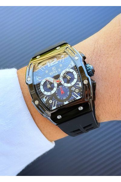 Reward A 145041   Black Silicone Cord Men's Wrist Watch