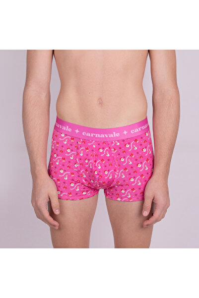 MODA Carnavale Desenli Kırmızı Erkek Boxer