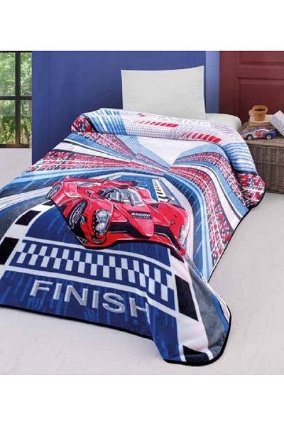 MİNK Red Single Blanket Car Lacasa