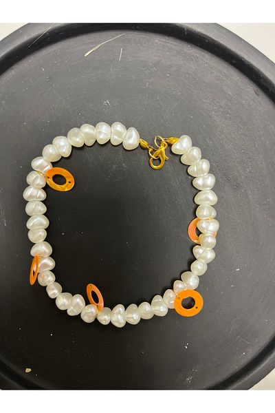 ES GRAFİK REKLAM Pearl Anklet - Relaxed Fit