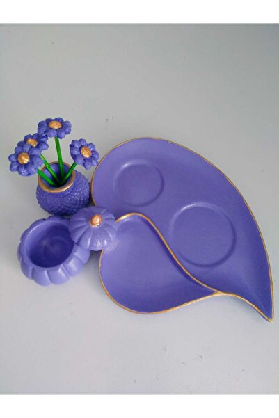 YıldızHanimModa وعاء تقديم القهوة باللون الأرجواني. وعاء تقديم الشاي... مجموع...