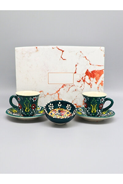 janset home shop Kutahya Handmade Tile Coffee Cup and Catering Bowl