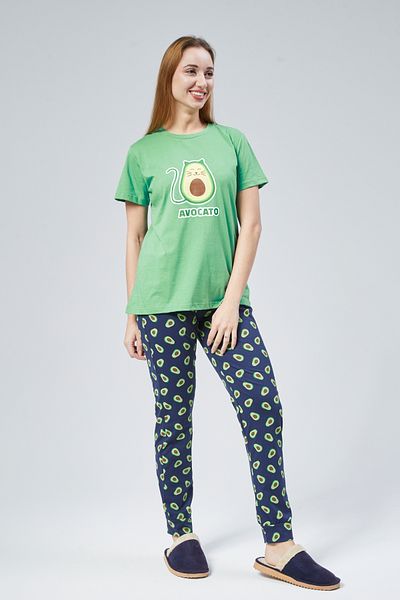 M MOONCOVER Set pijamale de damă 100% bumbac pieptănat combinație de iubitori de vară