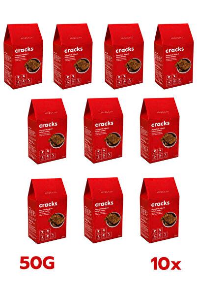 slimplus 10 Paket Domates Soğanlı Glutensiz Vegan Tohum Kraker Cracks 50gr
